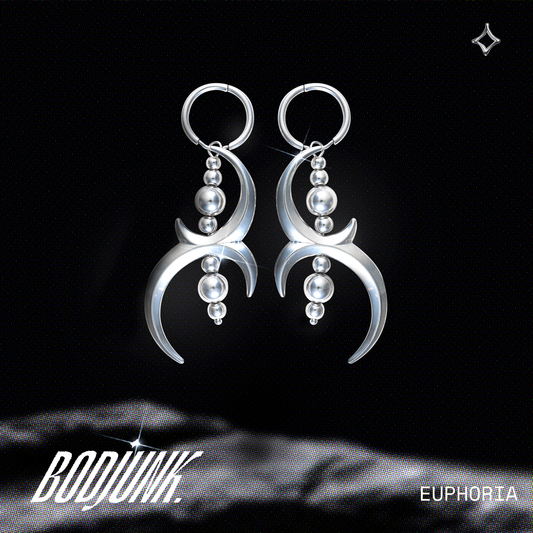 EUPHORIA  Silver Earrings | Bodjunk