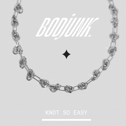 KNOT SO EASY Metal Necklace| Bodjunk