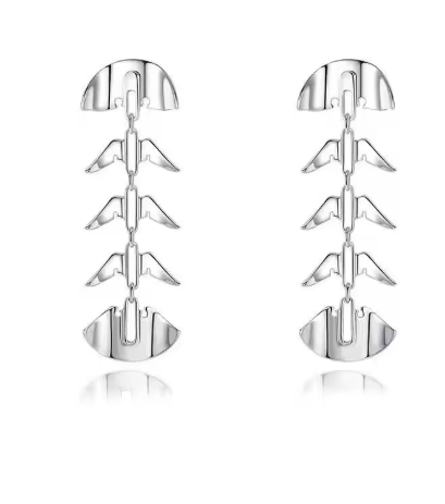 SPINE  Fishbone Dangle earrings