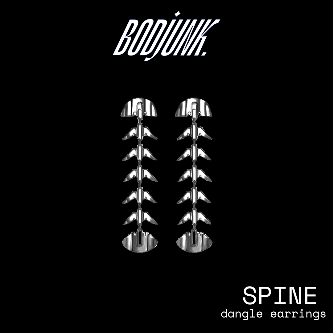 SPINE  Fishbone Dangle earrings
