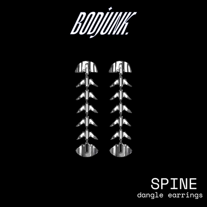 SPINE  Fishbone Dangle earrings