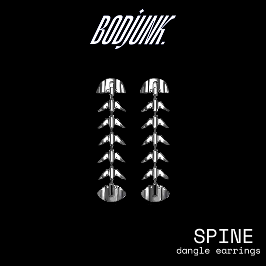 SPINE  Fishbone Dangle earrings